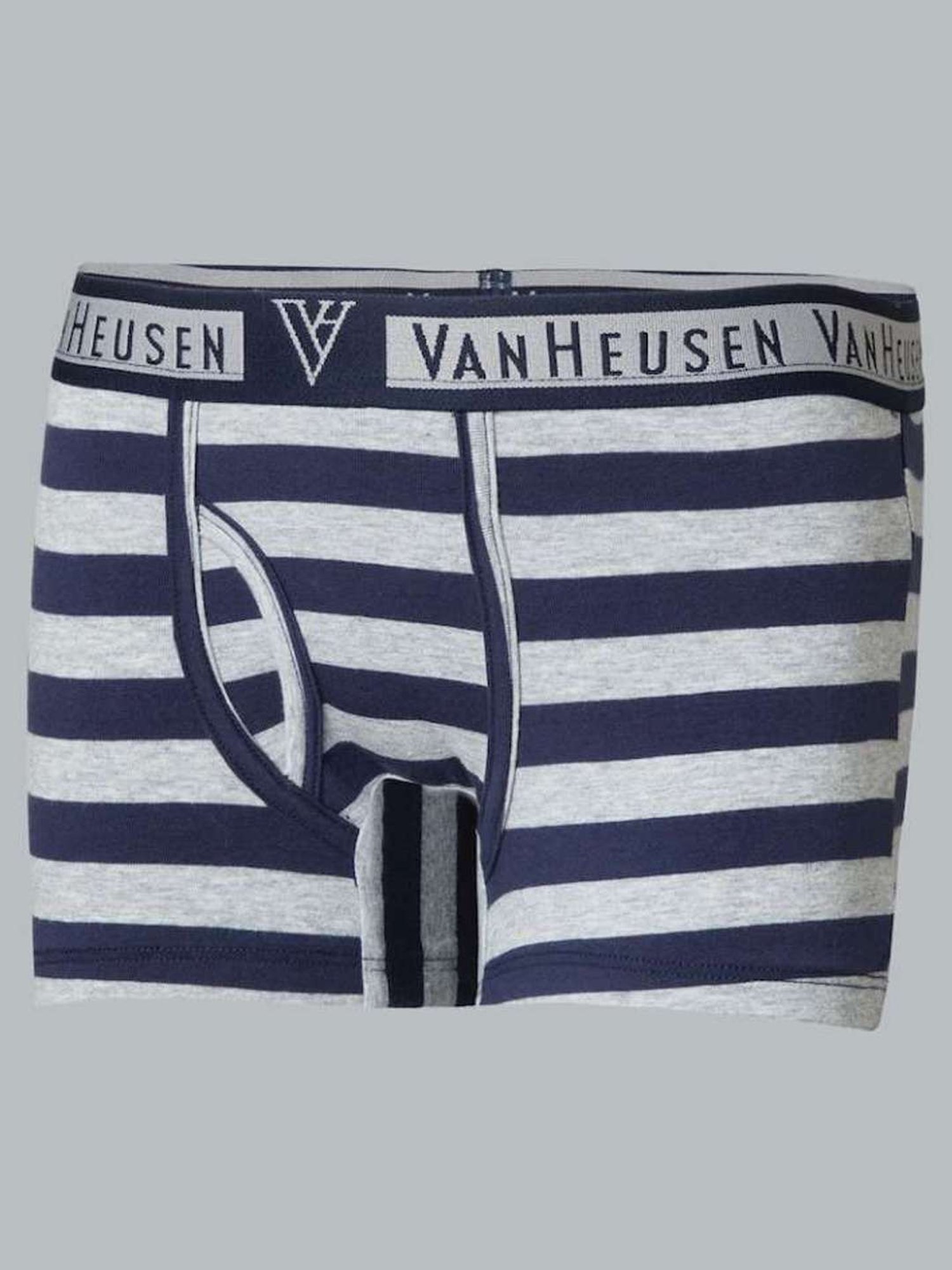 Van Heusen Regular Fit Colour Fresh Ultra Soft Striped Trunks - Pack of 2 - KDS01 , KDS05