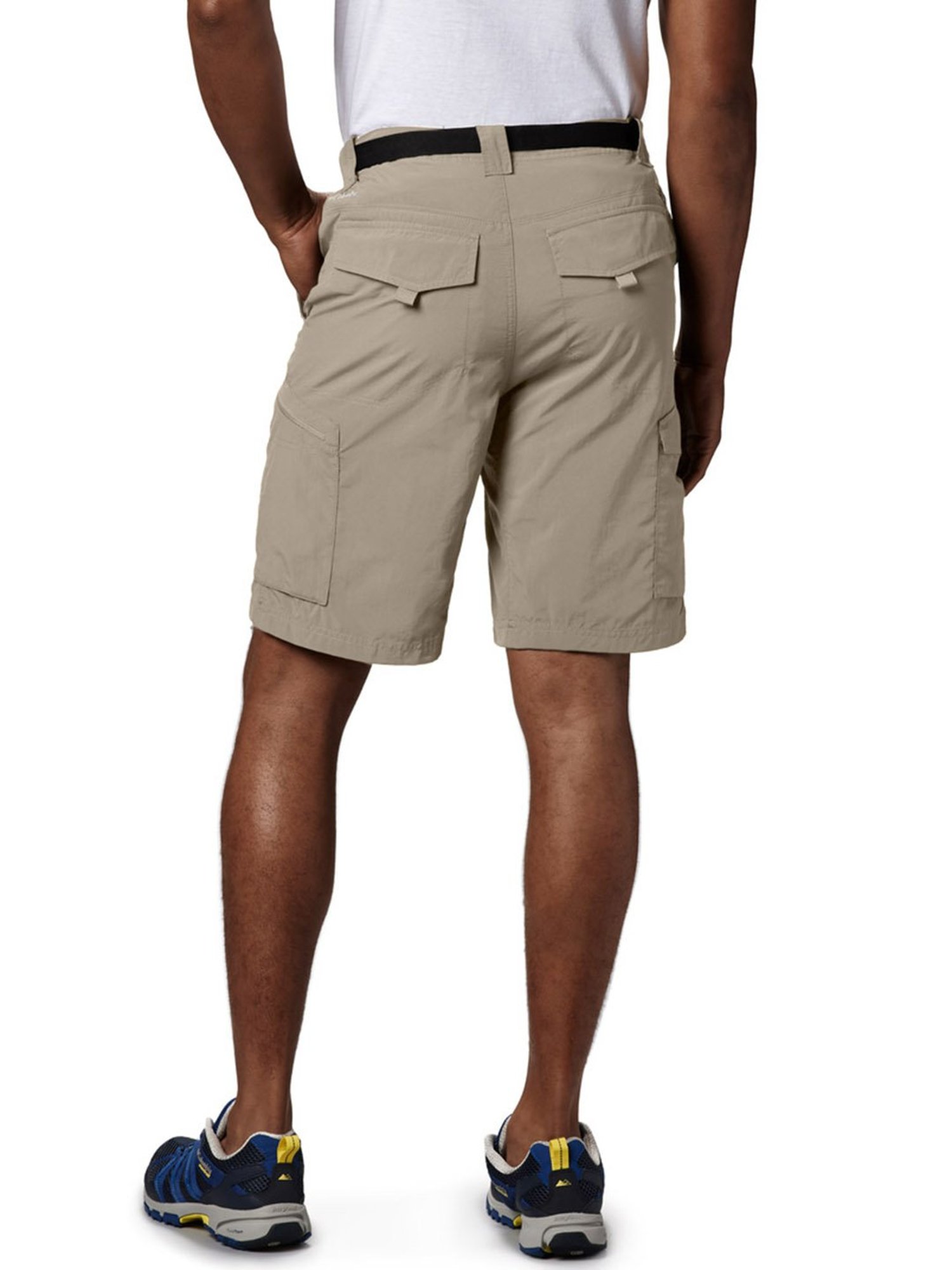 Columbia Men Khaki & White Silver Ridge Cargo Shorts