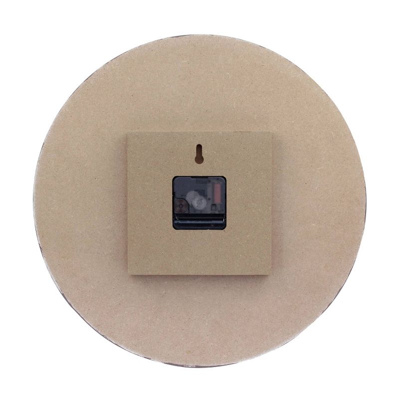 14" Round Wooden Wall Clock Blue/White - Stonebriar Collection