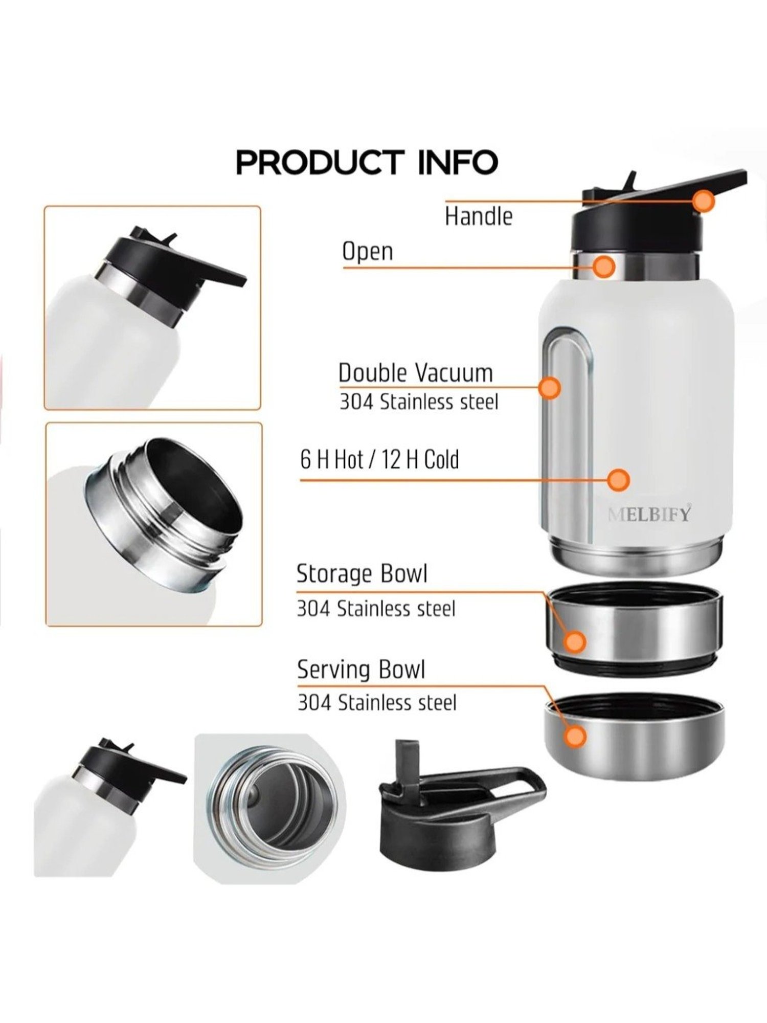 Milton Elfin Silver Stainless Steel Insulated Water Bottle (160 ml) - Set of 1