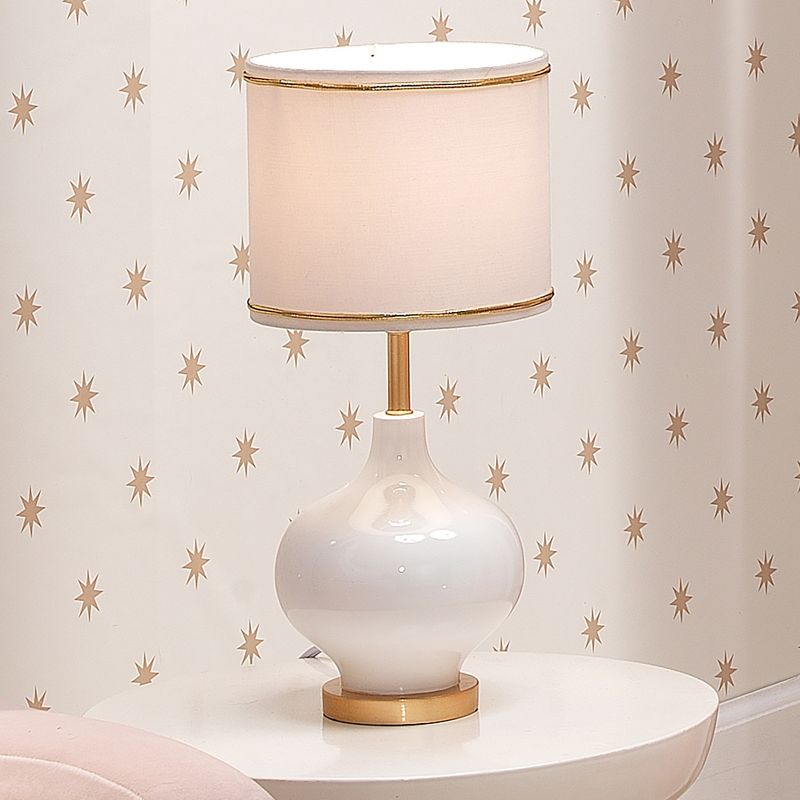 18" 2-Light Luna Clamp Arm Table Lamp with Mushroom Shade Matte Black - Globe Electric