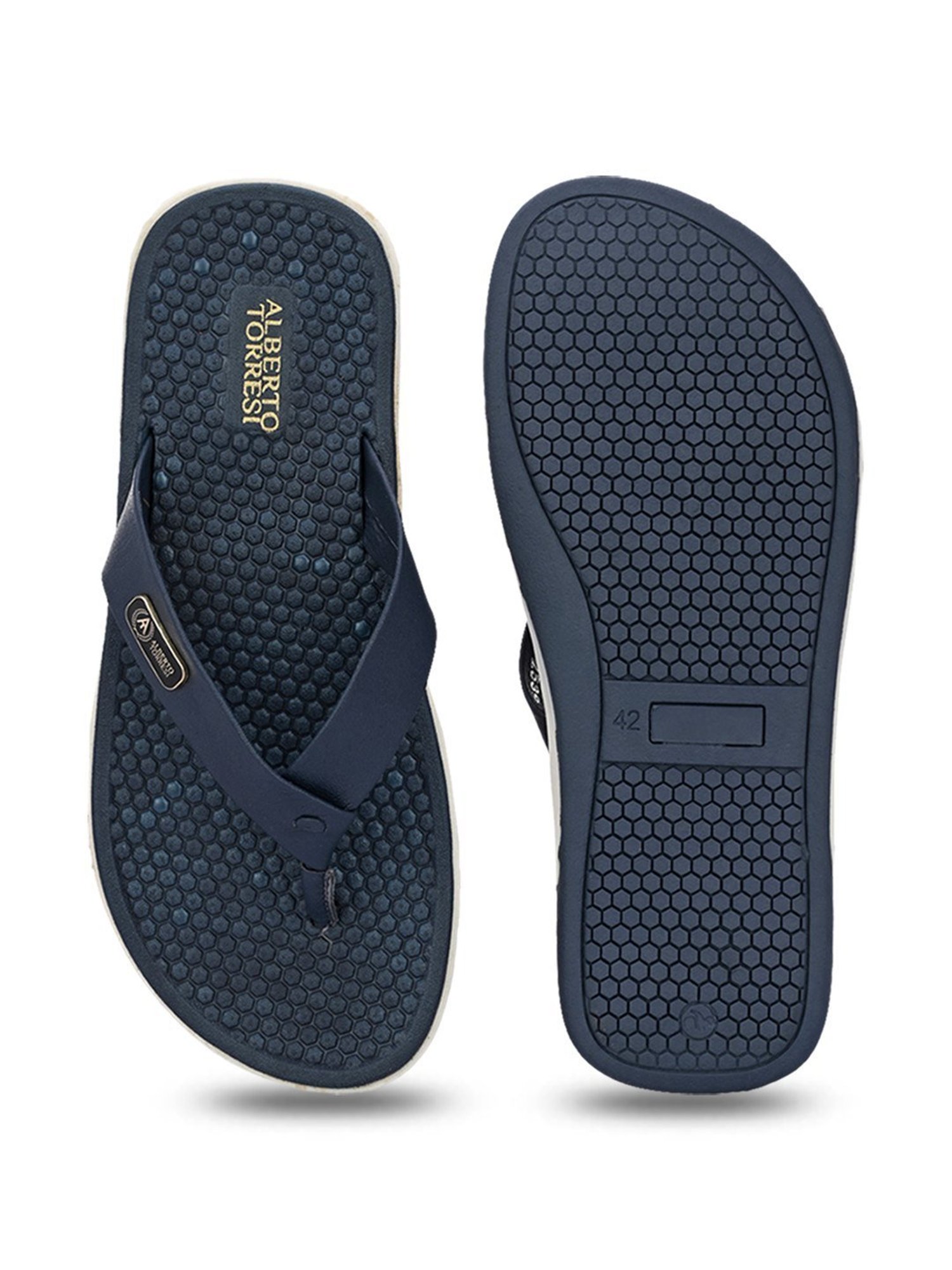 Alberto Torresi Men's Blue Thong Sandals