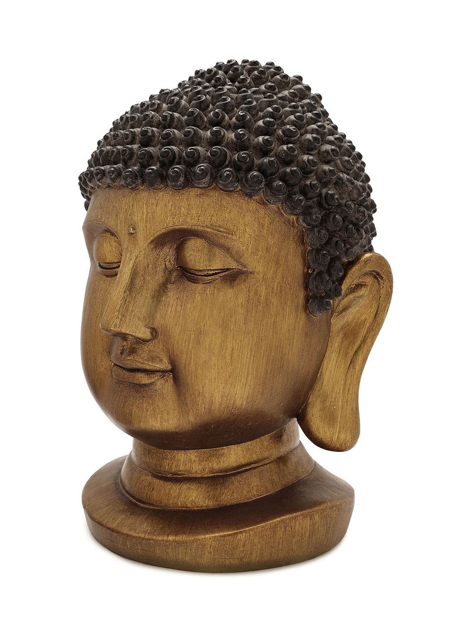 Pure Home and Living Gold Polyresin Textured Sculptures and Figurines