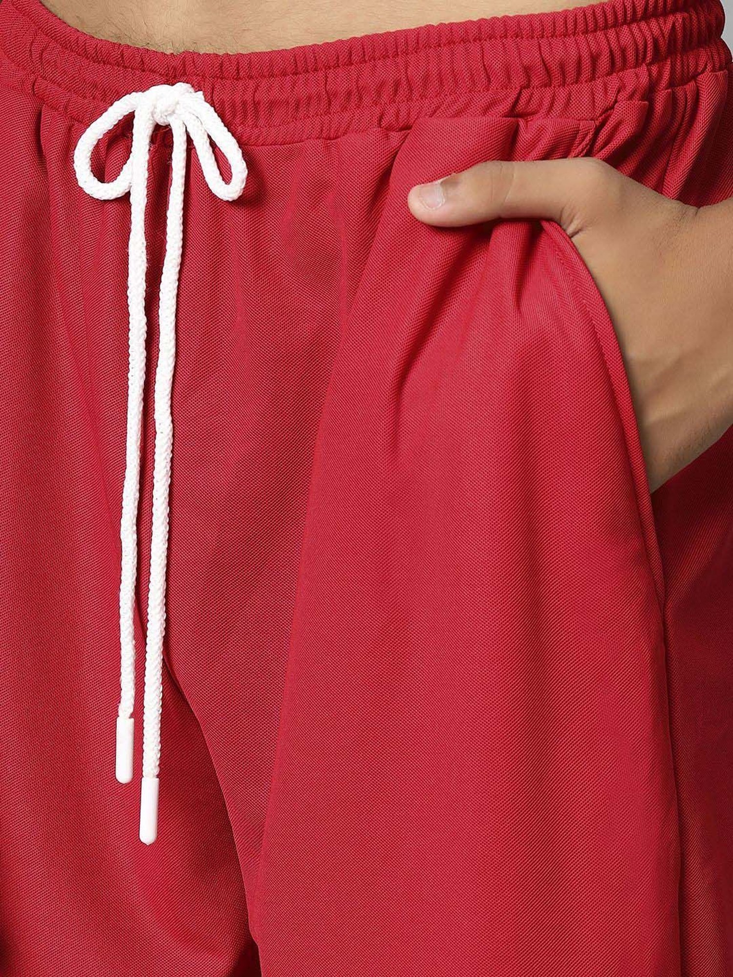 TeenTrums Kids Red Printed T-Shirt Set