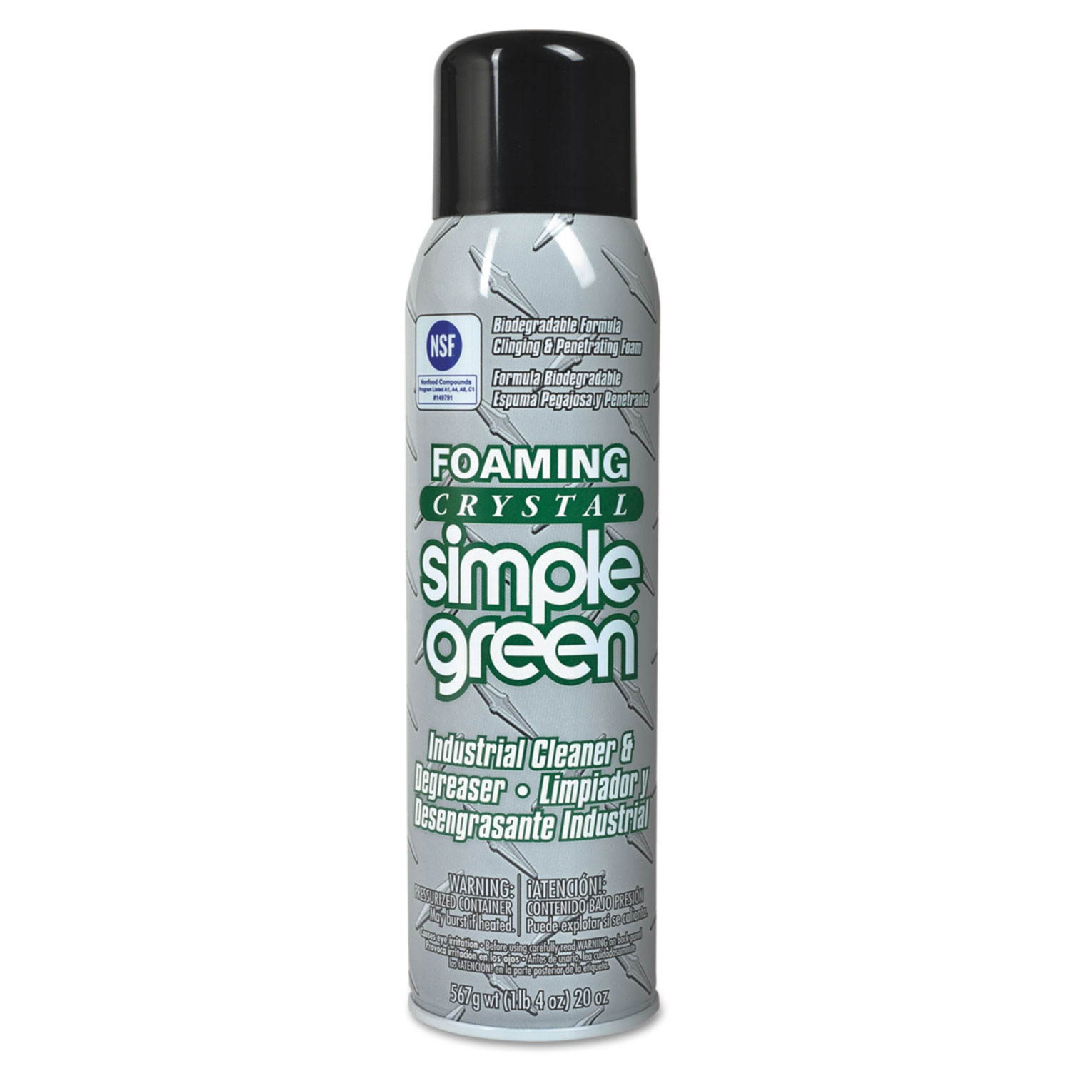 SIMPLE GREEN 0610001219010 Cleaner Degreaser,Aerosol Can,20 oz.