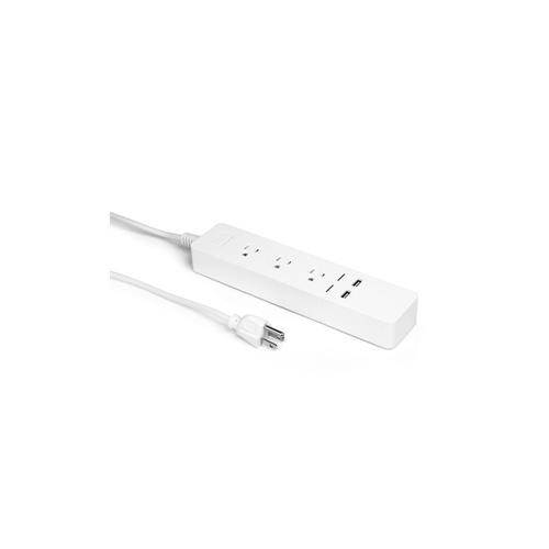 Aluratek (ASHPS05F) - Eco4life Wi-Fi Smart Power Strip with Surge Protection for Home and Office (3 x AC Outlets, 2 x USB Ports), iOS & Android
