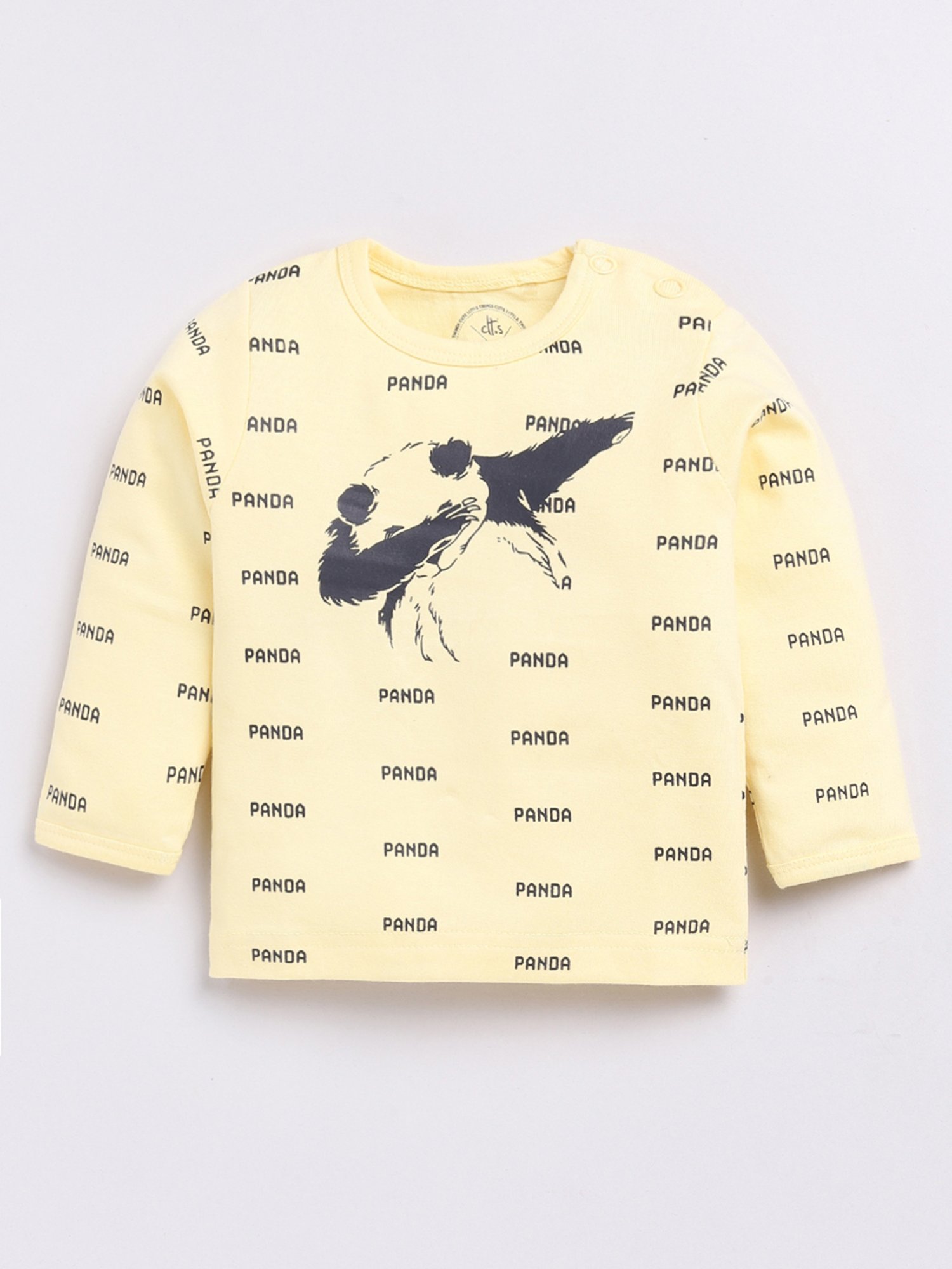 Clt.s Unisex Yellow Printed Full Sleeves T-Shirt With Pyjamas