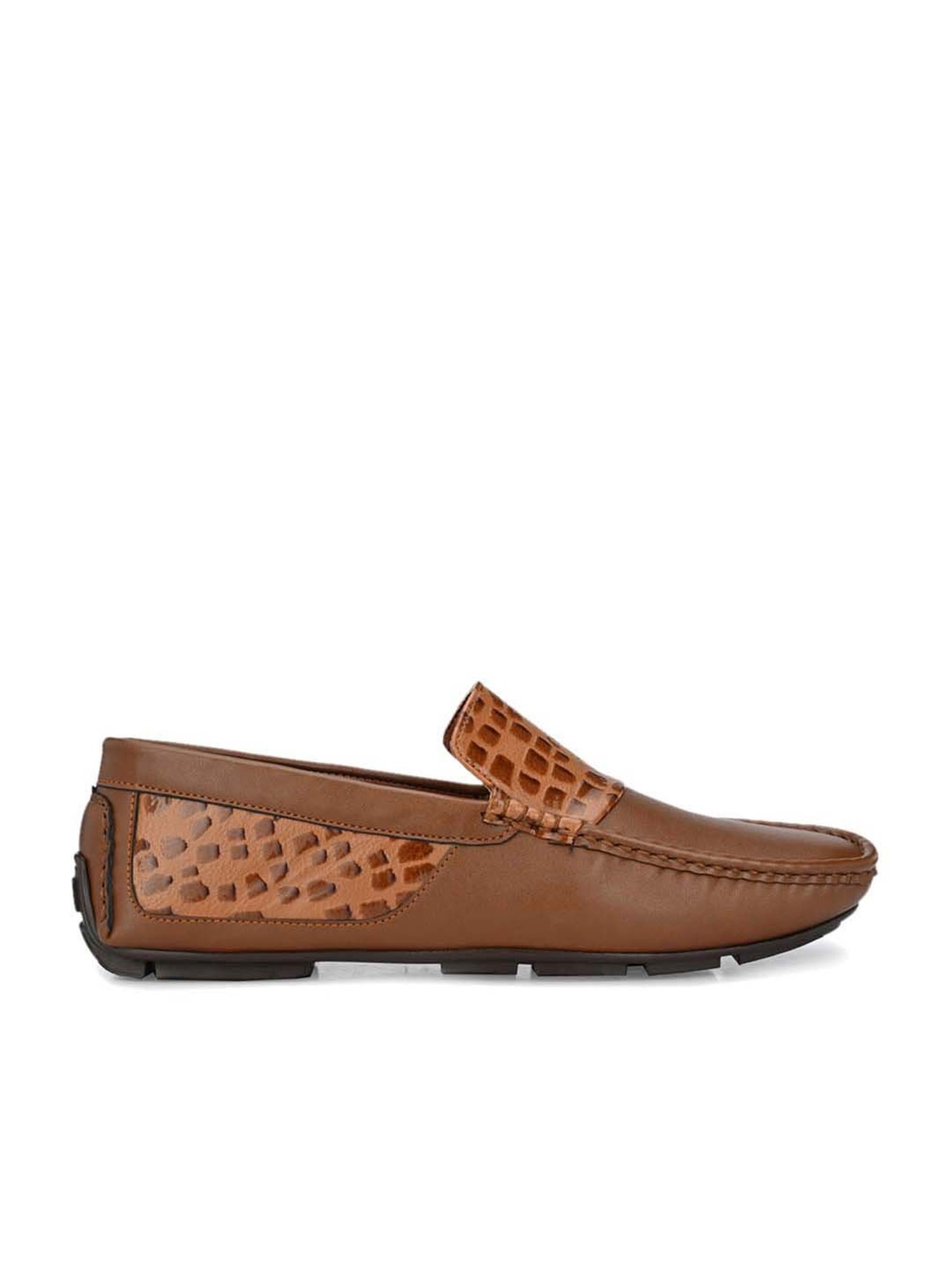 El Paso Men's Tan Casual Loafers