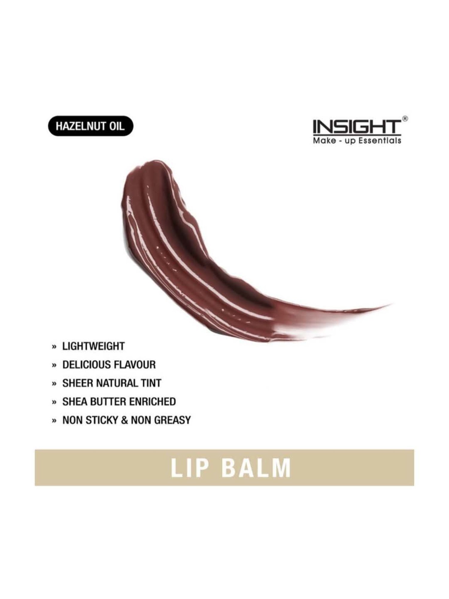 Insight Cosmetics Hydrating Tinted Lip Balm Hazelnut - 2.5 gm
