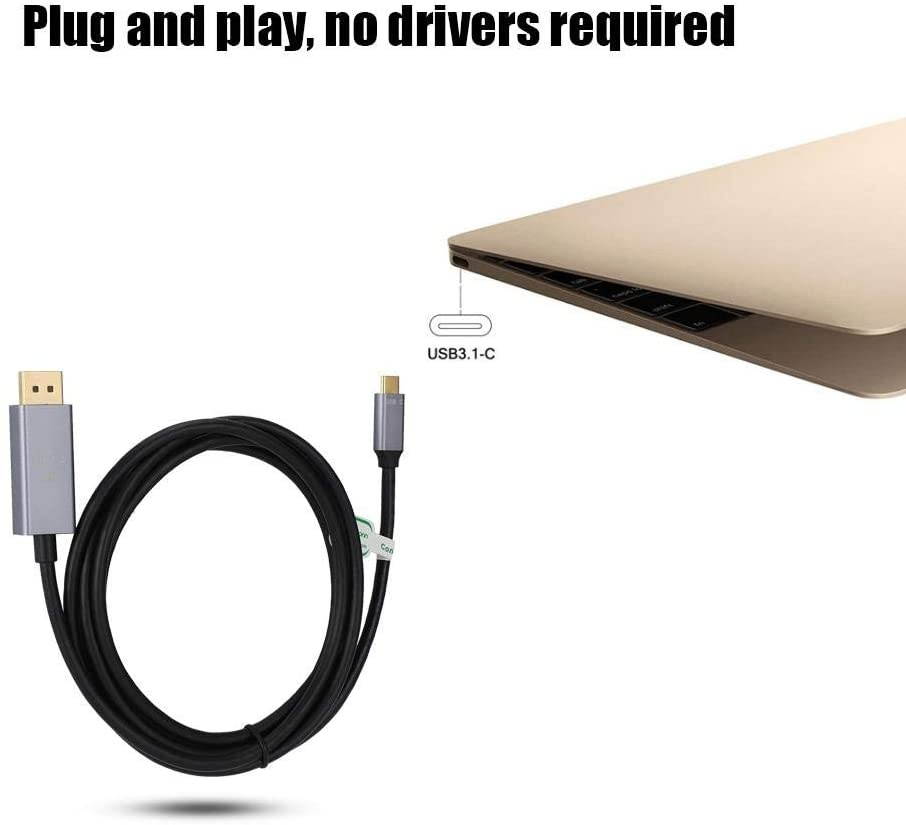 Simlug Aluminium Alloy Shell 7680x4320 Resolution Video Cable HD Cable Cable for HD Display HD Video for 8K Dispalyport