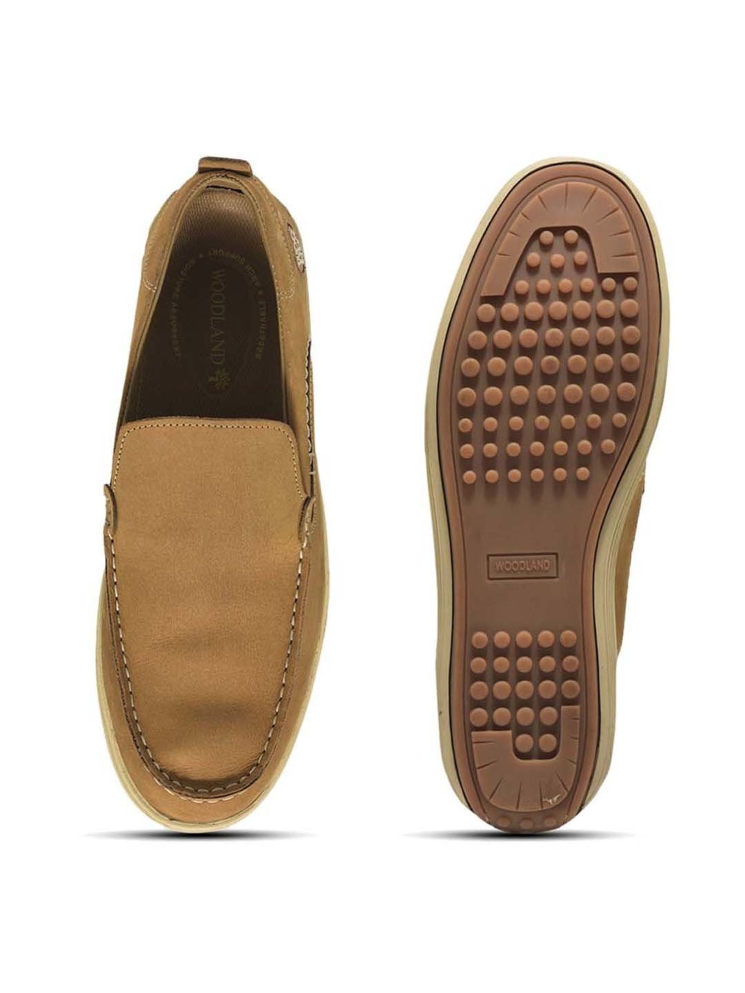 Woodland Men's Camel Casual Loafers