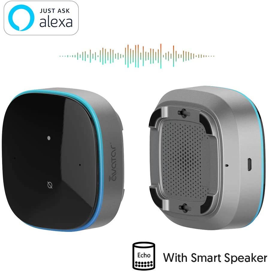 AvaCube Smart AI Voice Controller With Alexa Built-in and IR Remote , Voice Control Smart Home /Avatar Controls / Infrared Device,  Featured IR blaster for TV, STB, DVD, AC, Fan (AI Voice Hub)