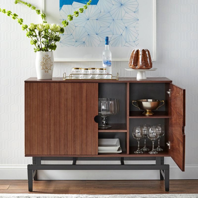 Carmel Sideboard Dark Brown/Black - Chique