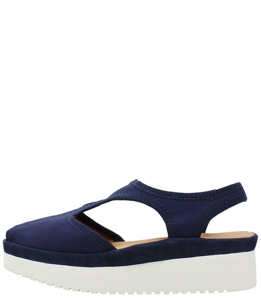 L'Amour Des Pieds Amichai Stretch Flatform Sandals