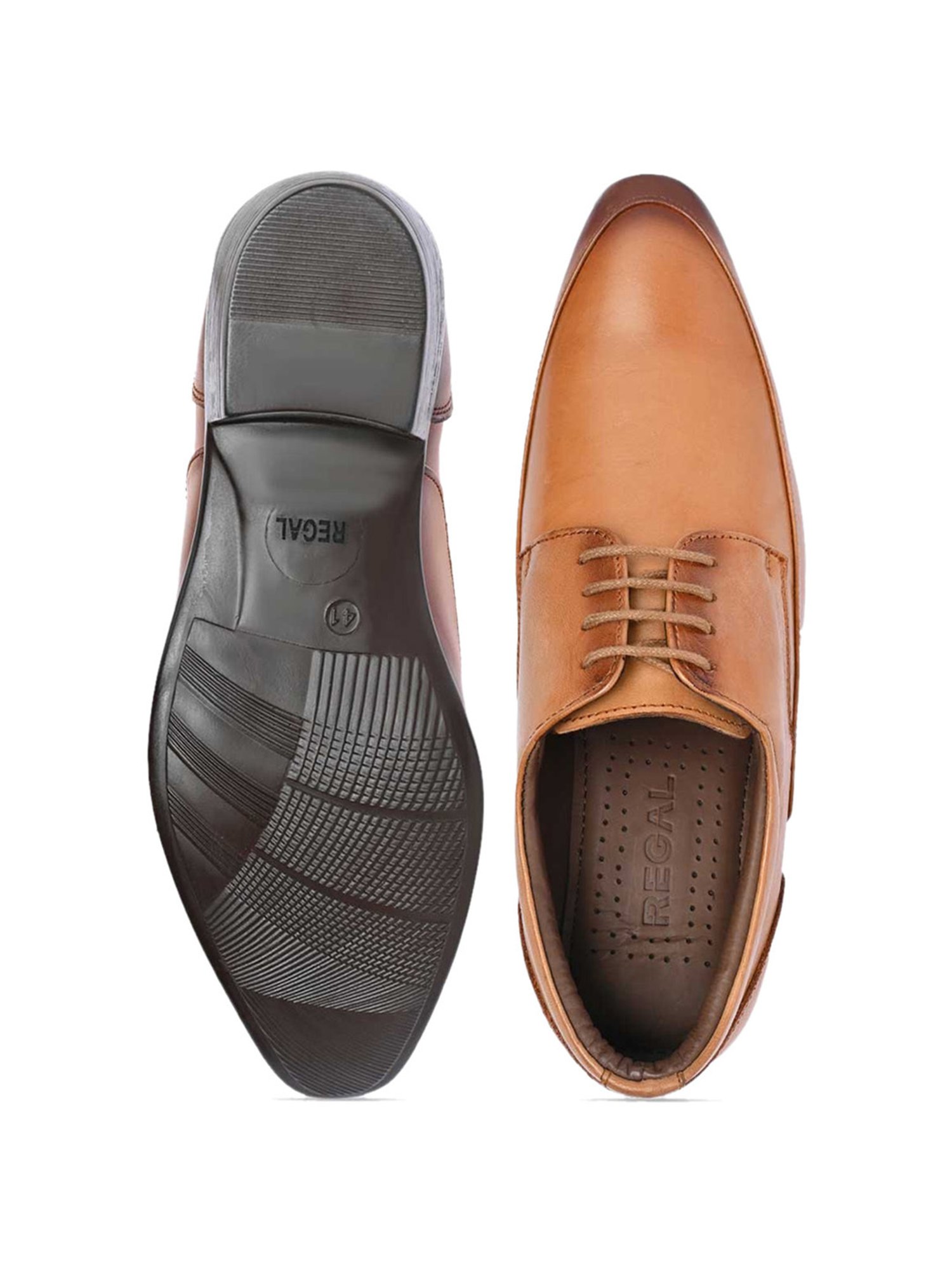Regal Men's Tan Derby Shoes