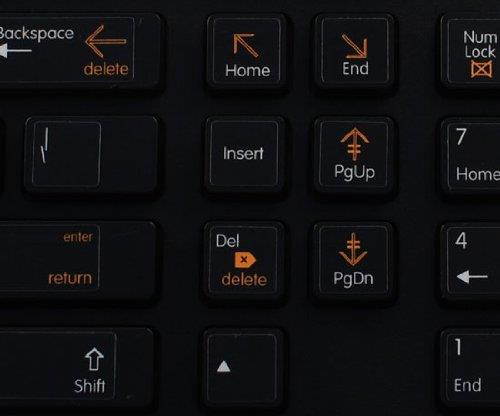 BOOT CAMP 12 NON-TRANSPARENT KEYBOARD LABELS BLACK BACKGROUND