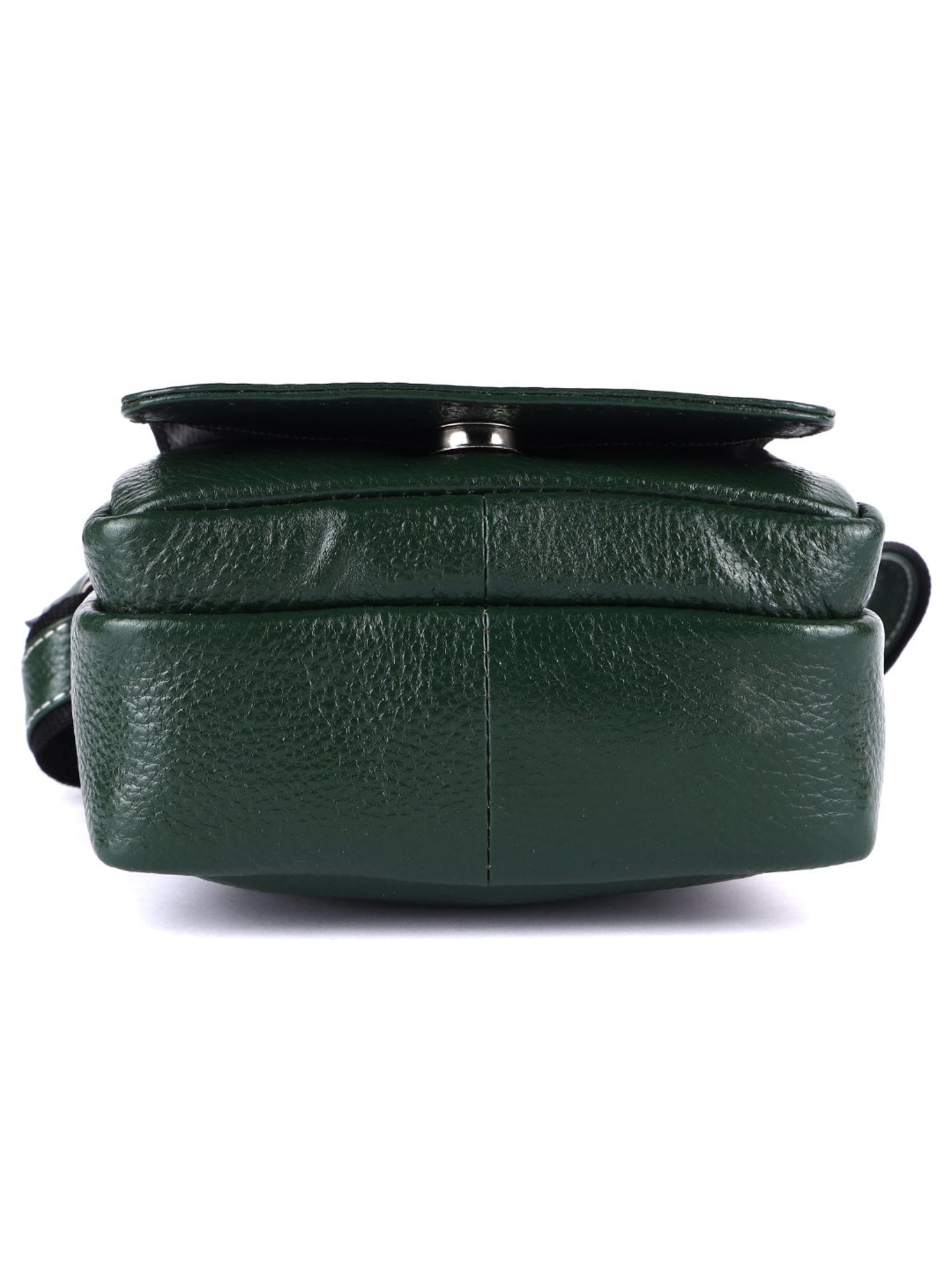 HiLEDER Pure Genuine Leather Messenger Shoulder Sling Cross Body Office Bag for Men and Women, Green