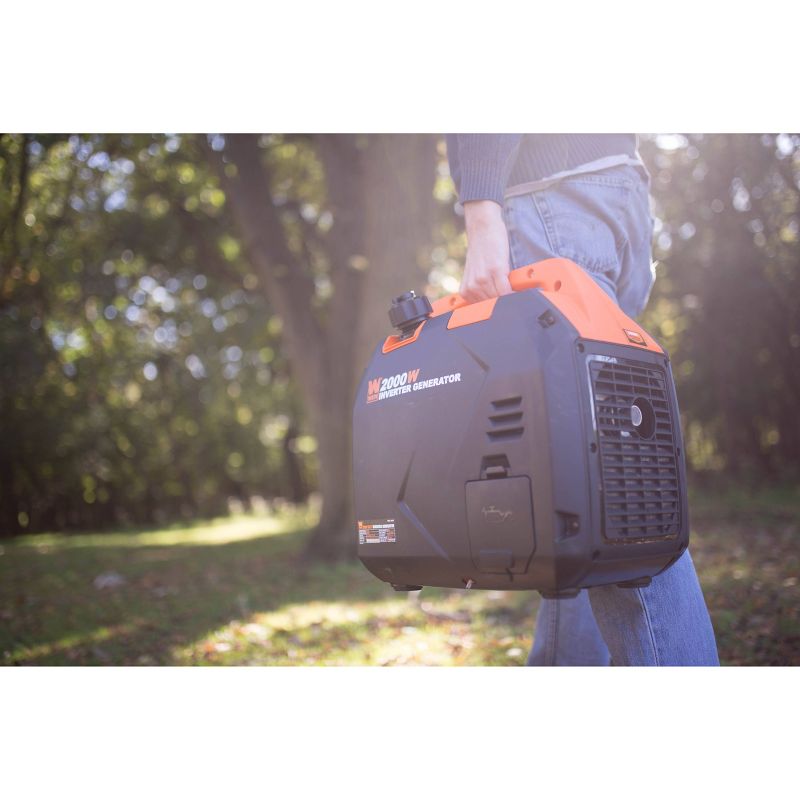 WEN 56203i Super Quiet 2000W Portable Inverter Generator with Fuel Shut Off