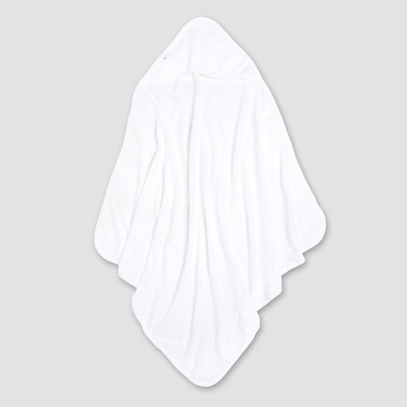 Burt's Bees Baby® Baby Boys' 2pk Hooded Bath Towel -  White/Navy Blue