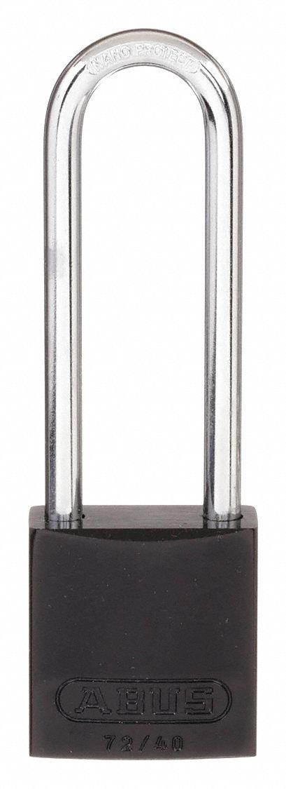 Abus Lockout Padlock,KD,MK,Black,1-1/2"H  72 HB/40-75 KD Black