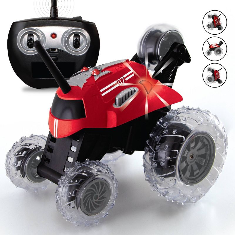 Sharper Image   RC Monster Spinning Car - Red