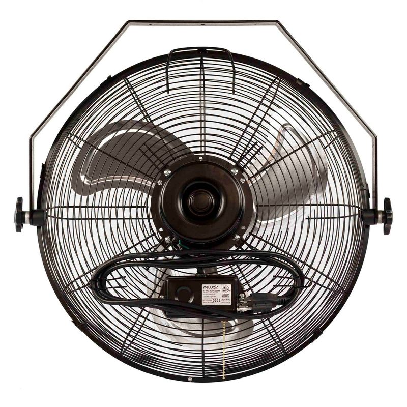 NewAir 18" High Velocity Wall Mounted Fan Black