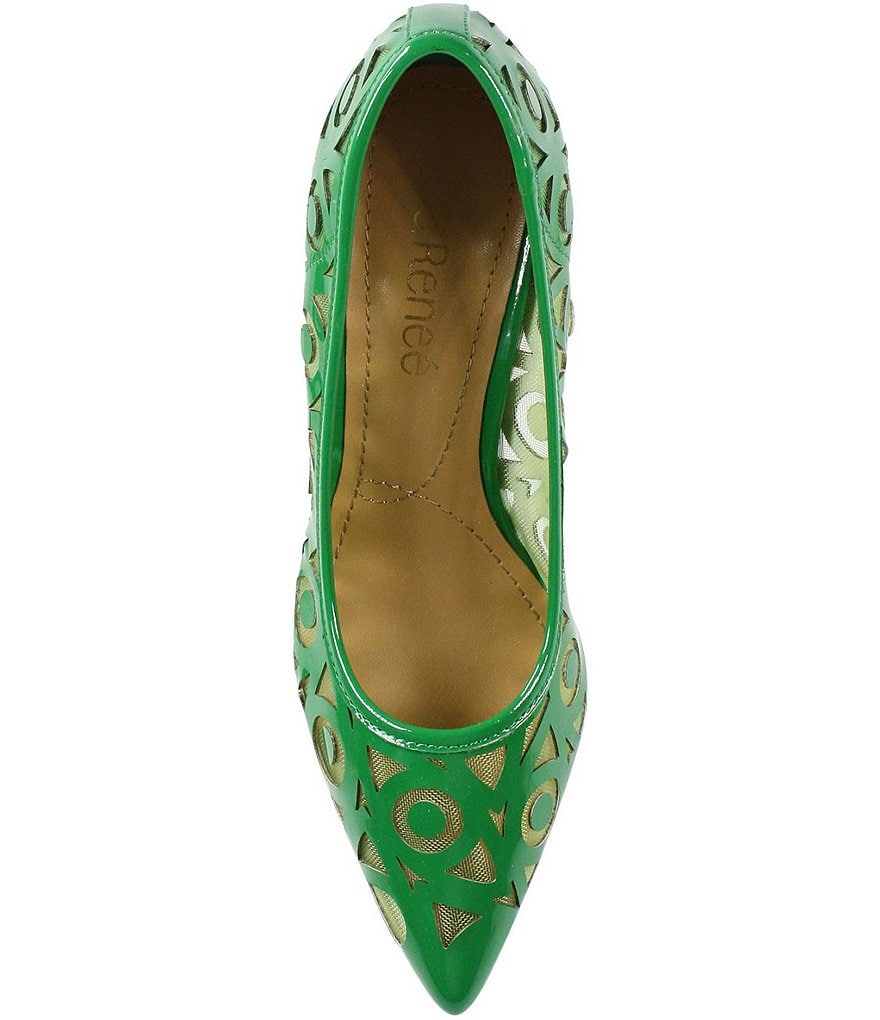 J. Renee Jameena Patent Laser Cut Pumps