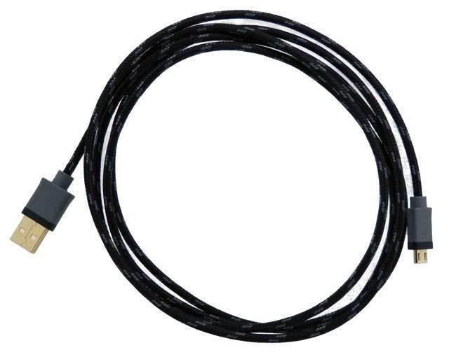 MediaBridge 6 Ft Black USB 2.0 High-Speed MicroUSB to USB Cable 30-004-06TSB