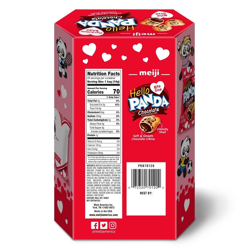 Hello Panda Chocolate Valentine Hex Box - 10oz