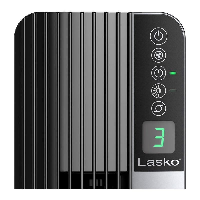 Lasko T48322 Ultra Air Performance 48 Inch 3 Speed Electric Slim Oscillating Upright Tower Fan with Remote, 8 Hour Timer, and Nighttime Mode, Black