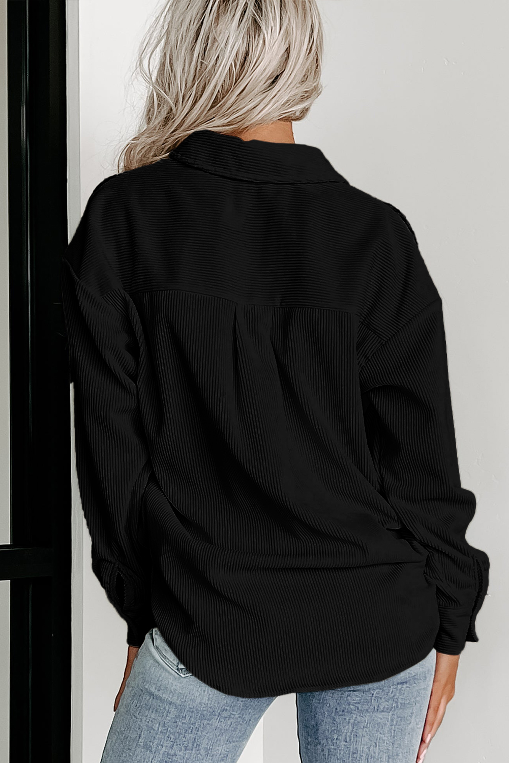 Brown Plaid Button Up Long Sleeve Flannel Shacket