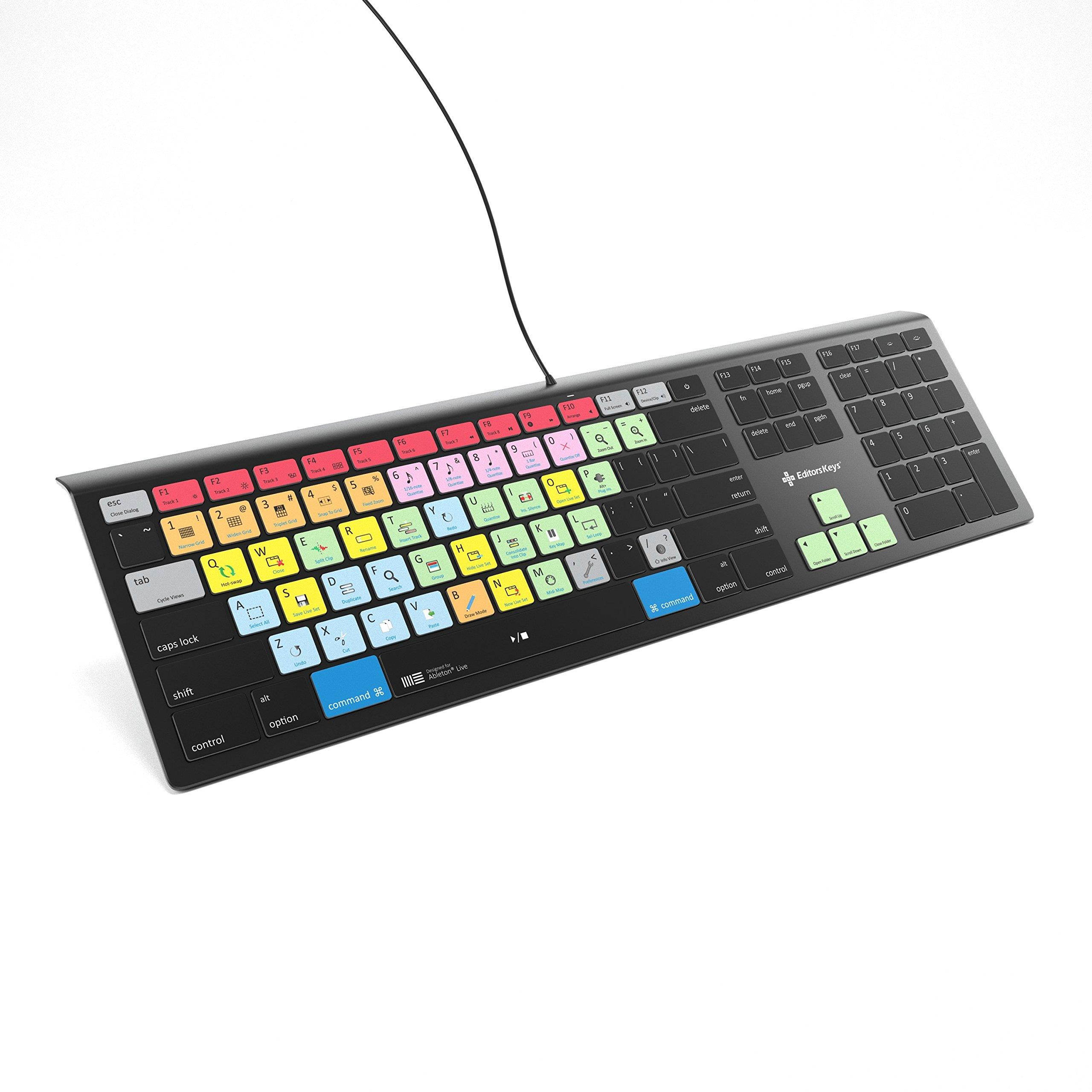 Ableton Live Keyboard for Mac | Backlit Shortcut Keyboard | Editors Keys