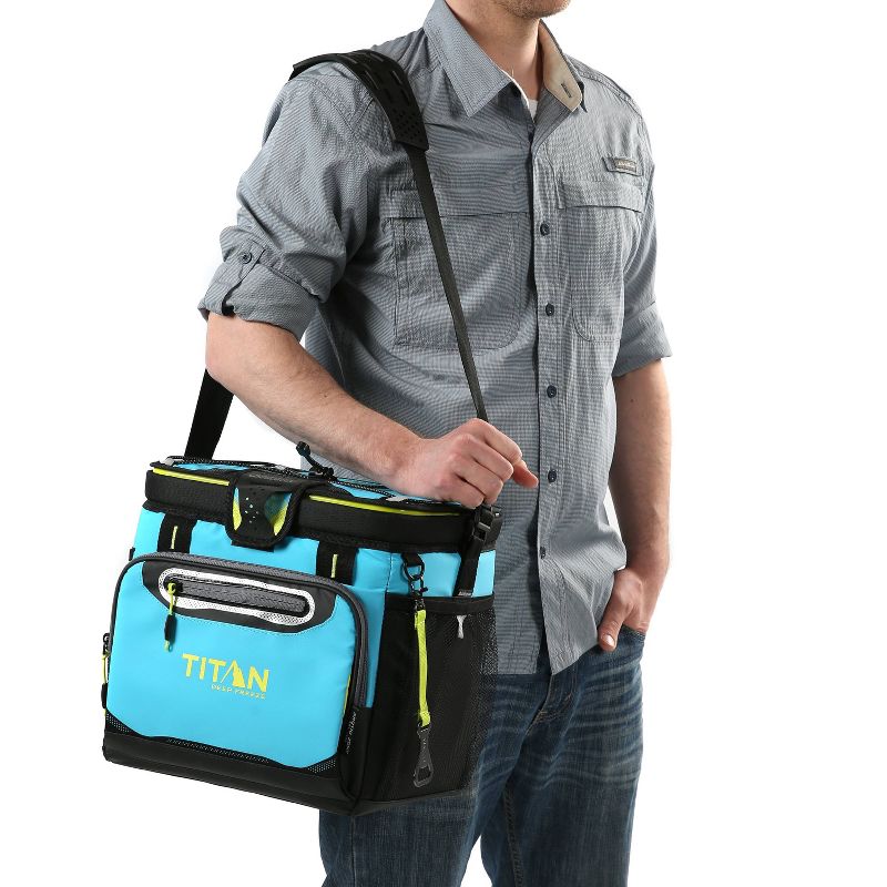 California Innovations Titan Deep Freeze 16qt Zipperless HardBody Cooler - Blue