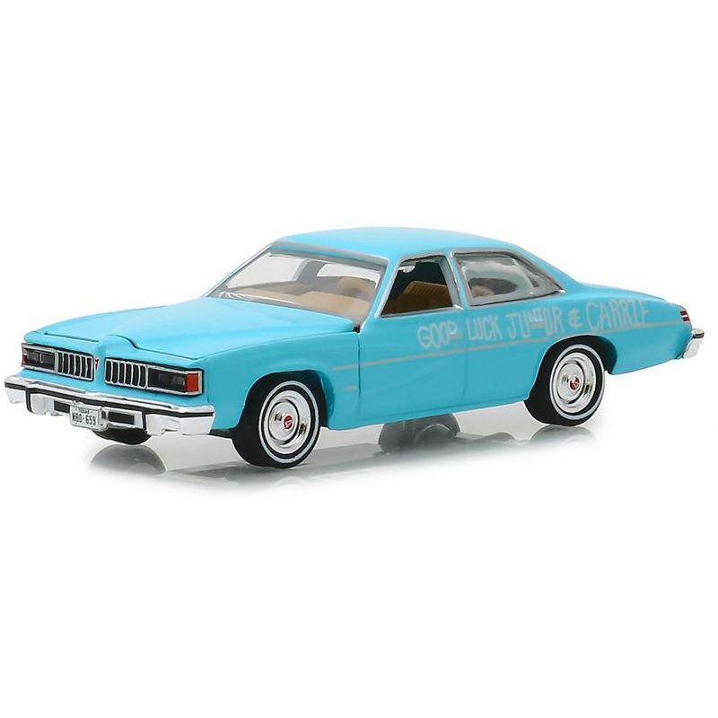 1977 Pontiac LeMans "Wedding Car" Blue "Smokey and the Bandit II" (1980) Movie 1/64 Diecast Model Car by Greenlight