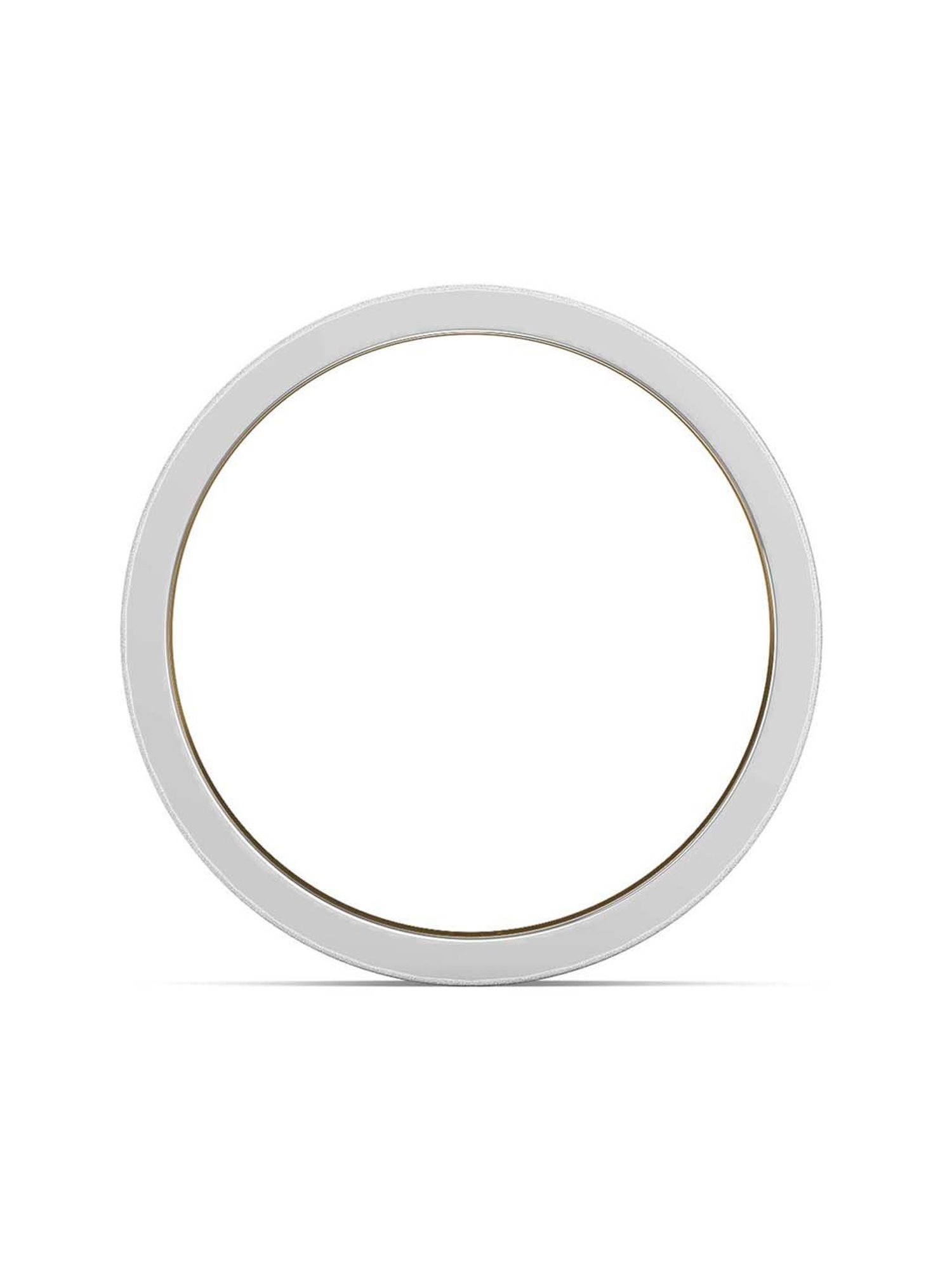 Malabar Gold and Diamonds 950 Platinum & 0.02 ct Diamond Ring