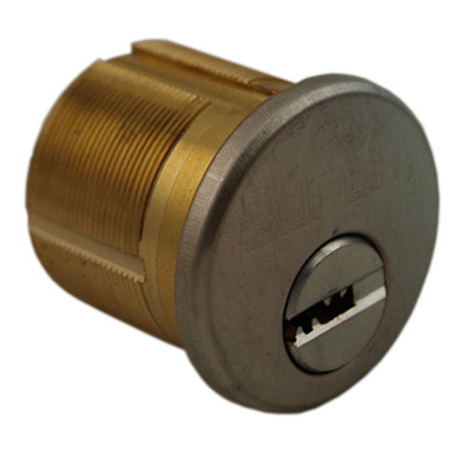 Super Lock, H1924 (Like Mul-T-Lock), Satin Chrome US26D, Rim/Mortise 1-1/8" Cylinder Combo (Interchangeable) Solid Brass Construction, HIGH SECURITY, 006 KEYWAY
