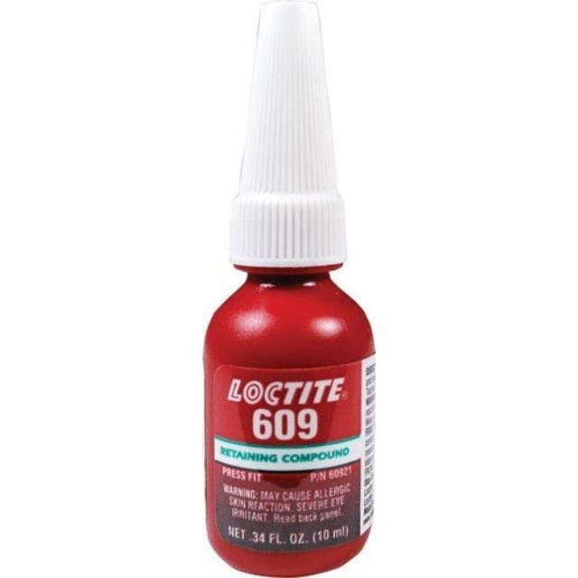 Loctite 60921 General Purpose Retaining Compound 609, .34 Oz. 10 Ml Bottle