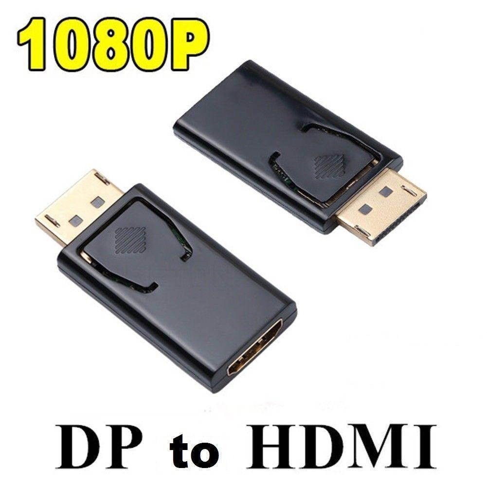Male To HDMI Female Adapter Black Dp To Hdmi Converter For HDTV PC