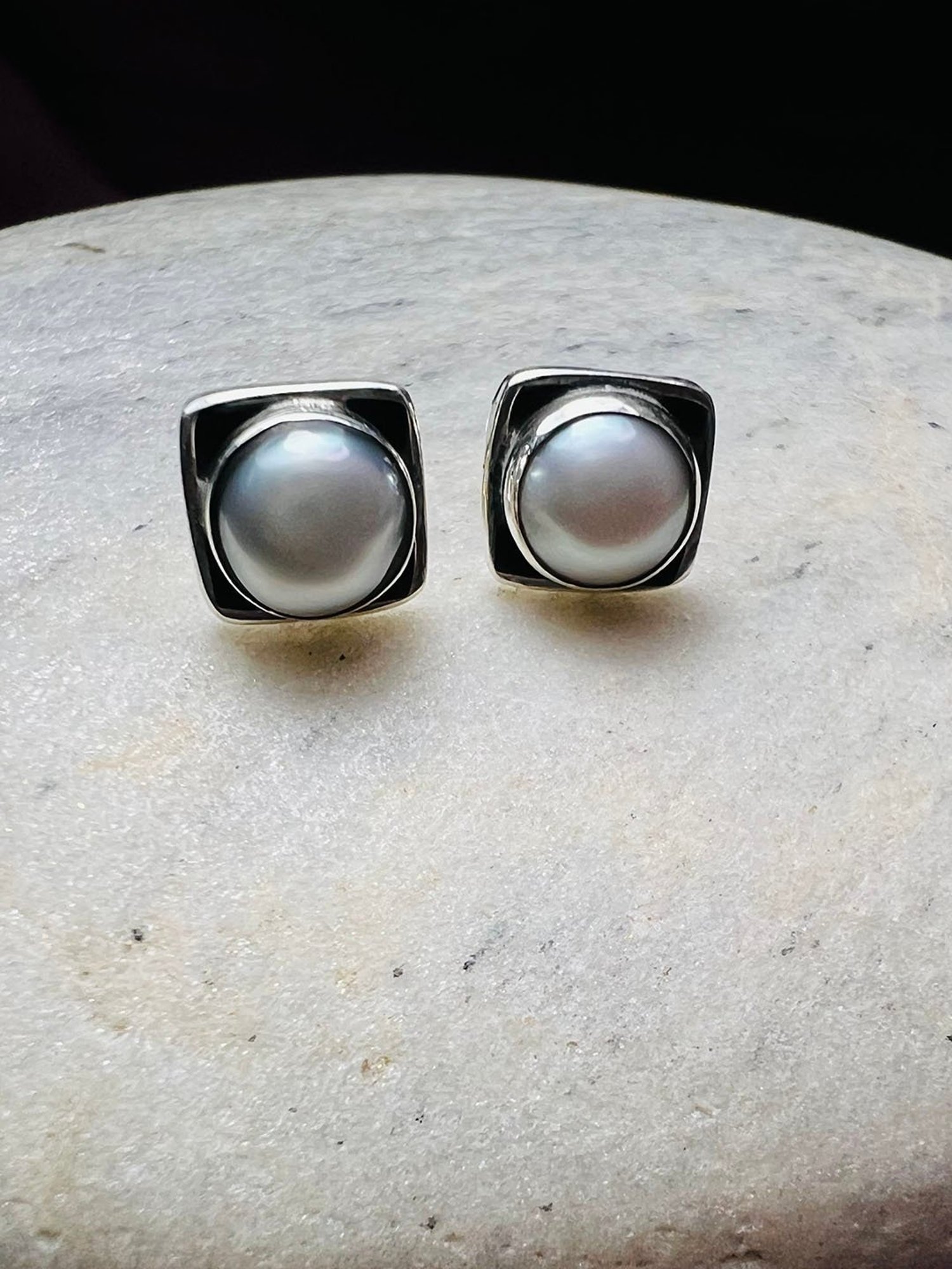 Arte Jewels 925 Sterling Silver Pearl Stud Earrings for Girls & Women