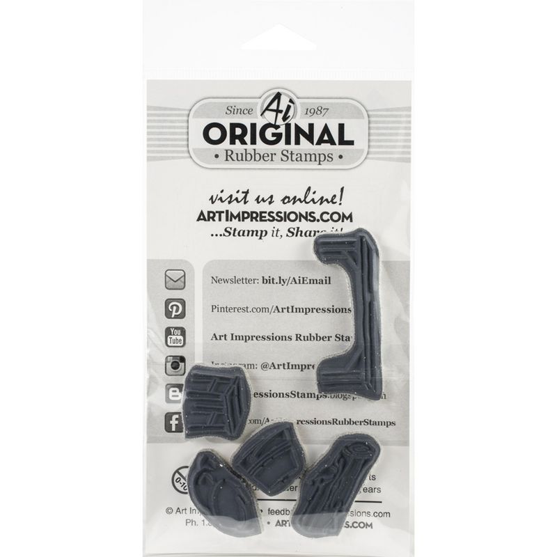 Art Impressions Watercolor Cling Rubber Stamps-Sitting Places