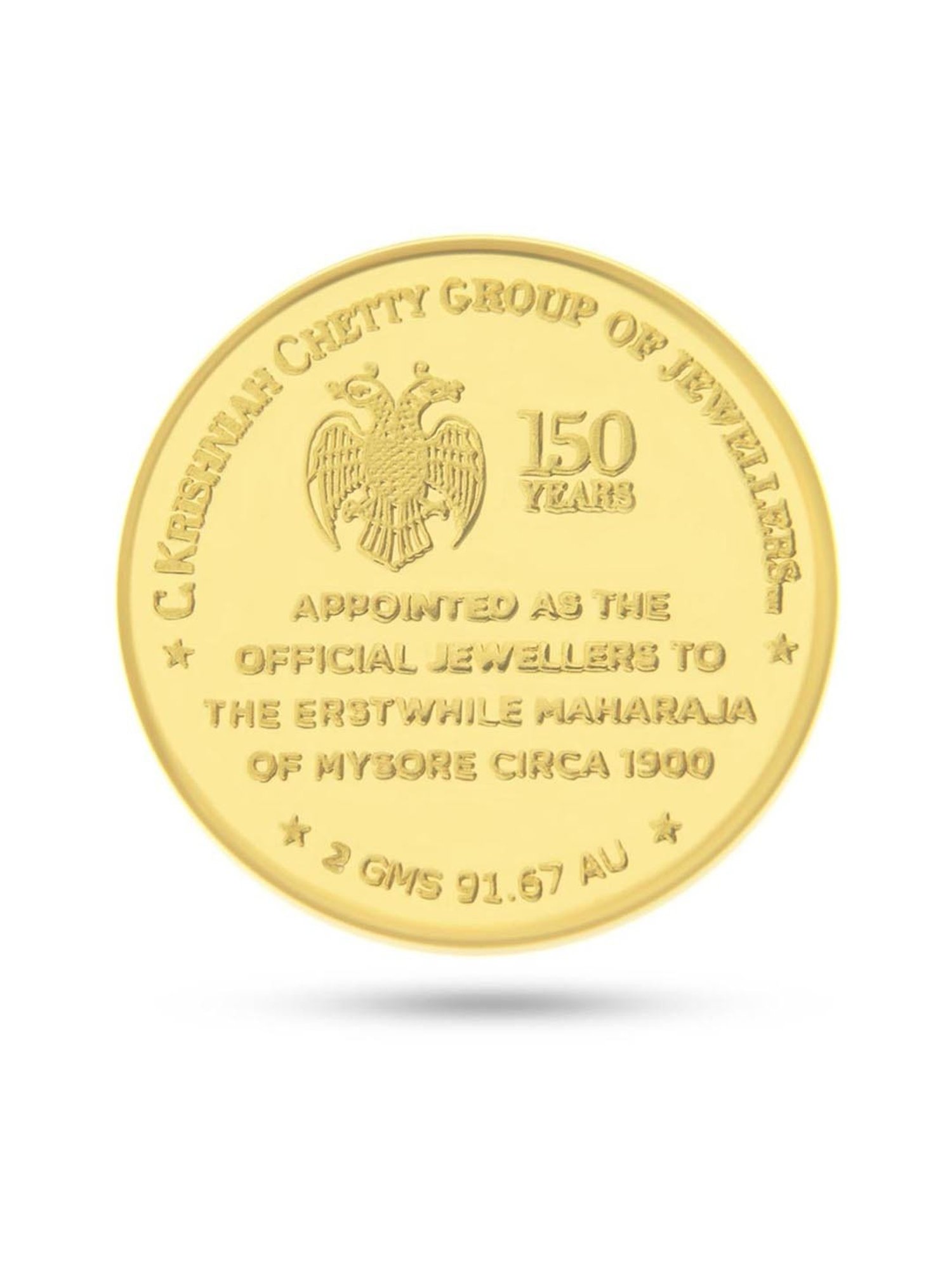 CKC Goddess Lakshmi 22k 2gm Gold Coin