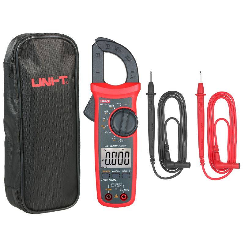 UNI-T UT201+ 4000 Counts Digital Clamp Meter True RMS Multimeter Clamp Ammeter Voltage Meter NCV Test Universal Meter Tester AC Current Clamp Tester