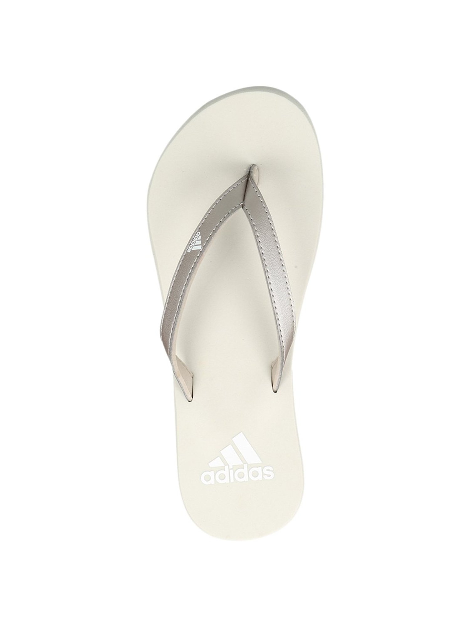 Adidas Women's Eezay Silver Flip Flops