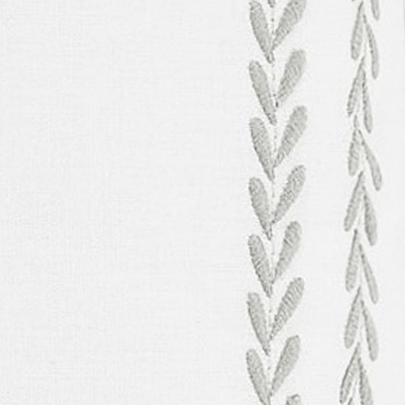 Laura Ashley Euro Stitched Vine Leaf Sham Set White