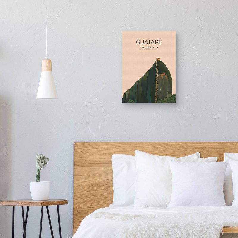 18" x 24" Guatape Columbia by Omar Escalante Canvas Art Print - Masterpiece Art Gallery