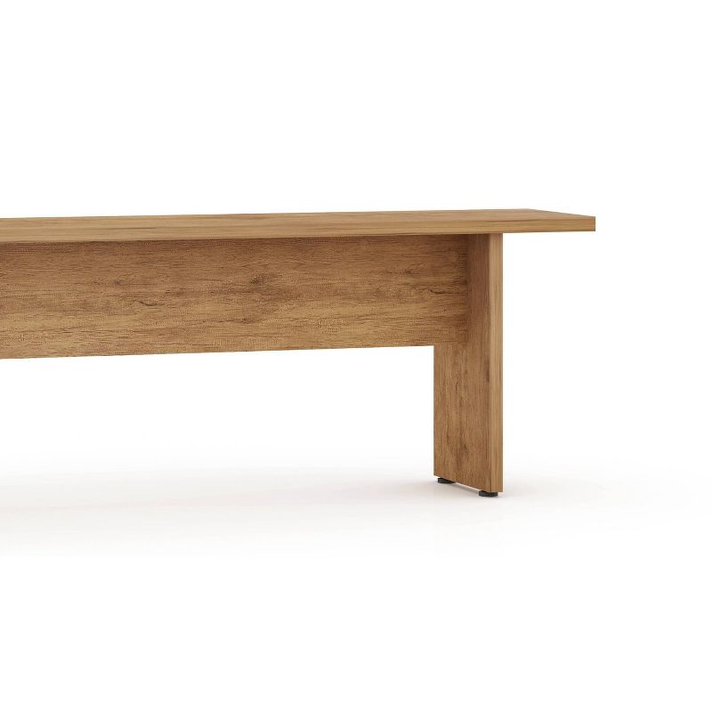 67.91" Nomad Dining Bench Natural - Manhattan Comfort