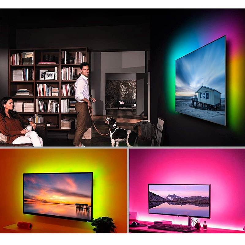 Led Strip Lights RGB 5050 LED Tape Lights Flexible Color Changing LED Lights with 24 Keys IR Remote for Bedroom Home