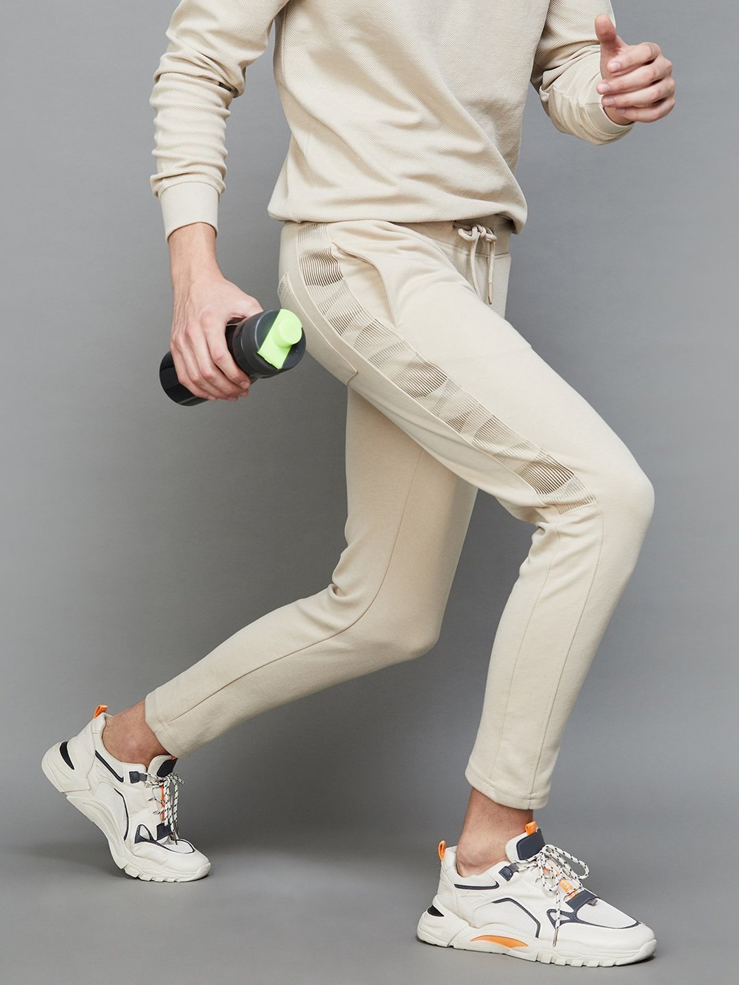 Parx Black Jogger Fit Joggers