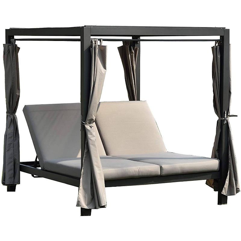 Morocco Steel Frame Day Bed with Canopy - Direct Wicker