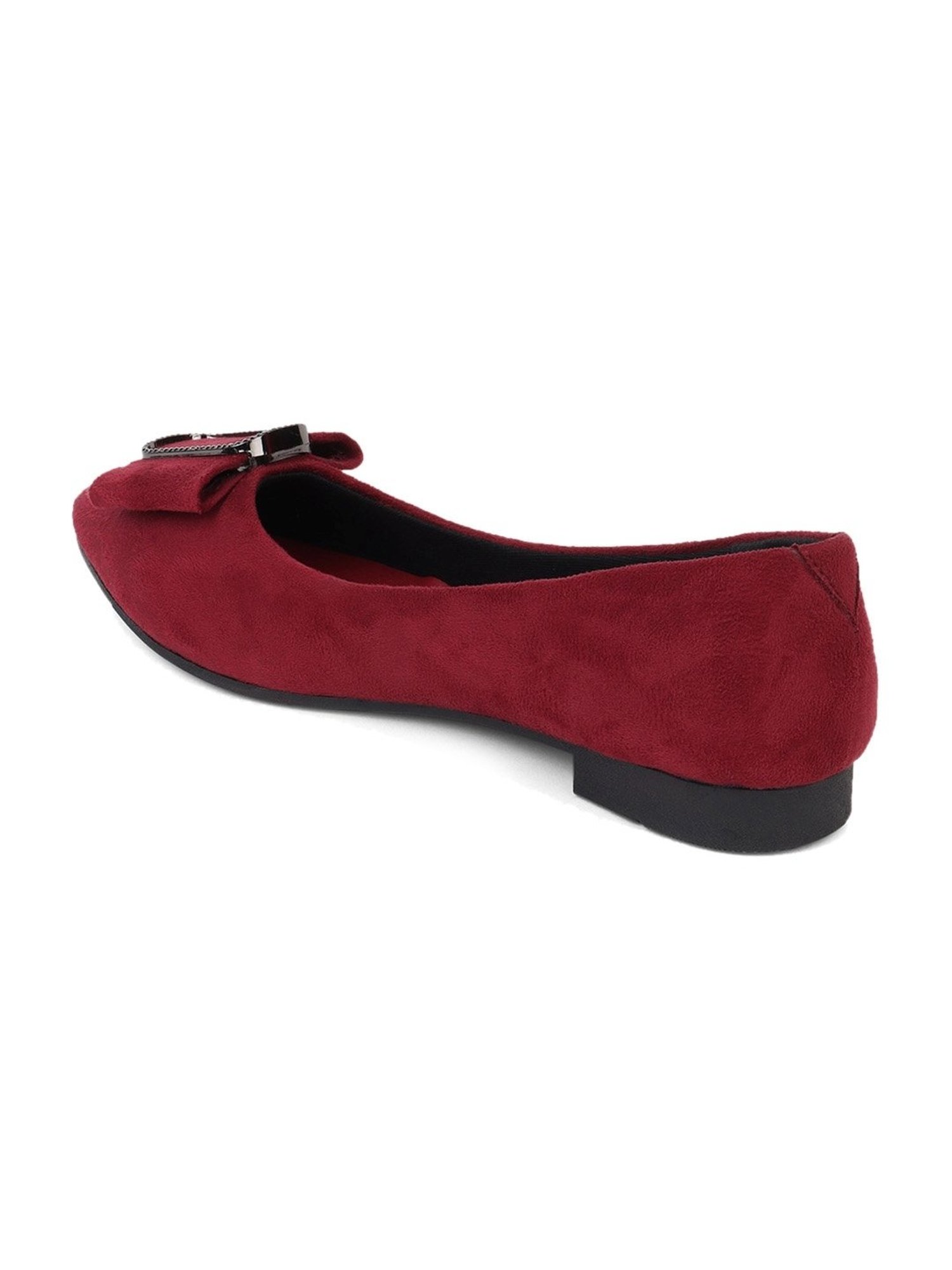 Elle Women's Maroon Flat Ballets